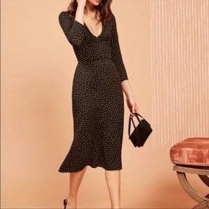 Reformation Micro Dot Mabel Dress